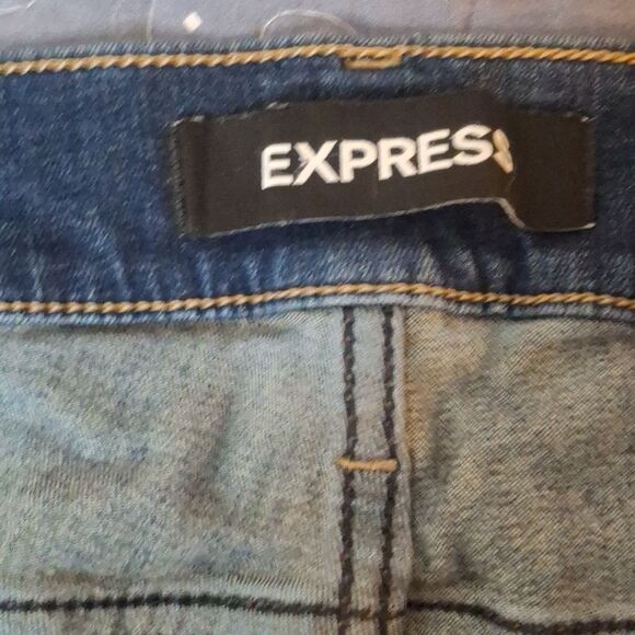 Express Cropped Mid Rise Legging Jeans size 18 - Picture 2 of 8